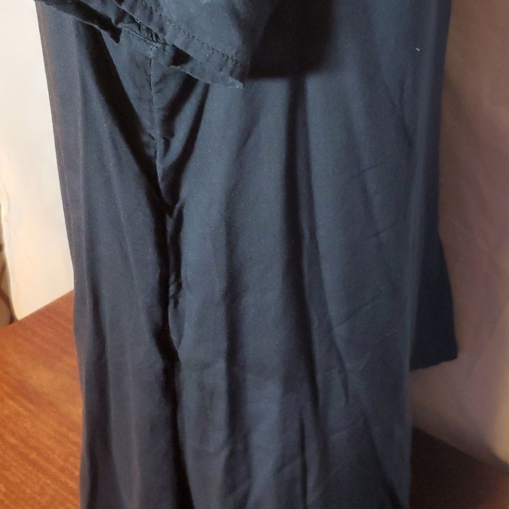 GAP Black Viscose Wrap Front Short Sleeve Blouse Top - Women's Small - Picture 14 of 14